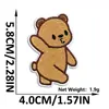 Parche Bordado de Oso Lindo Autoadhesivo Sin Coser Decoración de Dibujos Animados para Ropa y Bolsos Parche para Reparar Agujeros
