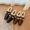 ¡Serie de Zapatos Esponjosos! Zapatos de Pan Zapatos de Mujer 2026 Nuevos Zapatos de Felpa y Piel Otoño/Invierno Zapatos Pequeños de Cuero Zapatos Cálidos de Algodón