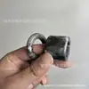 Anillo de jade azul y blanco natural para hombres y mujeres, anillo de jade estilo antiguo, pieza de mano decorativa, venta al por mayor directa del fabricante