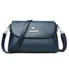 Nova Bolsa de Mão Feminina para Comércio Exterior Transfronteiriço, Bolsa de Ombro Embossada em Couro Macio, Bolsa Transversal para Senhoras de Meia-Idade, Presente no Atacado para Mãe