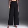 Pantalones de Pierna Ancha de Color Sólido Cálidos de Felpa de Moda para Mujer 2026 Invierno Nuevo Estilo Coreano Cintura Alta Caída Adelgazantes Casuales de Moda