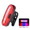 Luz Trasera de Bicicleta Carga USB Impermeable Equipo de Ciclismo al Aire Libre Cob Alto Brillo Luz de Ciclismo Nocturno Luz de Advertencia de Seguridad