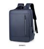 Mochila de computador de grande capacidade multifuncional para negócios, lazer, moda, mochila de couro repelente de água, filme de pano