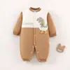 Mono para Bebé Recién Nacido Jingqi Otoño e Invierno Acolchado Ropa para Recién Nacidos Otoño Ropa para Bebé Niño y Niña Ropa para Gatear