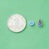 Plata Pura S999 Nuevo Estilo Chino Patrón de Nube Azul Quemado Cuentas Espaciadoras Accesorios de Calabaza Cuerda Trenzada Hecha a Mano para DIY Cuerda de Collar Pulsera Joyería de Plata