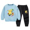 Traje de suéter de otoño para niños y niñas, primavera y otoño 2022, nueva ropa de dibujos animados para bebés, pantalones, traje casual de dos piezas
