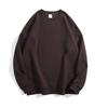 Sudadera de Algodón de Doble Cara de 300 g Cuello Redondo Pulóver Hombro Caído Corte Holgado Pareja/Padre-Hijo Logotipo Personalizado Manga Larga Moderna Versátil