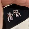 Joyería Nueva Estilo Chino Retro de Lujo Ligero, Cinta de Lazo, Anillo de Calabaza Morada, Pendientes, Collar, Elegancia Moderna y de Alta Gama