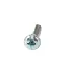Tornillos para Máquina de Acero al Carbono con Cabeza Redonda Plana Phillips Receso Cruzado Personalizados Azul y Blanco Zinc Tornillos para Máquina Phillips de Cabeza Redonda Plana Venta Directa de Fábrica