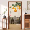Cortina de puerta estilo chino, cortina divisoria, media cortina de dormitorio, estilo de lujo ligero de alta gama, cortina para sala de estar sin perforaciones, nuevo modelo 2026