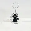 Chaveiro de PVC Cartoon Gato e Cachorro Porta-Chaves Pingente para Chave de Carro Mochila Escolar Transfronteiriço em estoque
