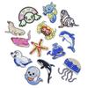 Acessórios Criativos Patches de Tecido Desenho Animado Combinação de Animais Mundo Subaquático Acessórios para Roupas Patch Patch de Tecido Bordado Computador Bordar Bordar