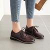Nuevos Zapatos de Mujer Estilo Británico Retro Preppy con Cordones Talla Grande para Mujer 2022 JGB2021N0009011
