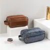 Bolsa de Maquiagem de Viagem Grande Capacidade Necessaire Multifuncional Masculina Toque de Luxo Portátil Venda por Atacado de Uma Bolsa de Maquiagem de Pé