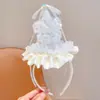 Diadema de Sombrero de Cumpleaños de Encaje de Malla Dulce para Niña, Diadema Versátil para el Estilo de Ambiente de Fiesta de Cumpleaños de Niñas Pequeñas