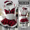 Nube Rosa Lencería Sexy Pijamas Sexys de Año Nuevo Camisa Cos de Nochevieja para Mujer Uniforme Jk Deseo Puro Atuendo Rojo Navideño