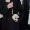 Bolso Nuevo para Niños, Lindo Bolso Cruzado Pequeño Redondo para Bebé, Bolso de Paja Tejido a Crochet para la Playa, Mini Billetera de Fruta Fresa