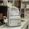 Mochila Sea Salt Mint Starry Soft Heart Llena de Dulzura para Chicas Dulces y Estudiantes, Mochila Versátil Ligera y Atmosférica Starry
