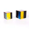 Enfeites de Cubo de Cristal Coloridos, Artesanato de Cristal Cubo Mágico Colorido, Prismas Ópticos, Presentes Criativos