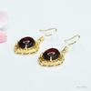 Aretes Guan Yu Ámbar Natural Ámbar Sangre Mar Báltico Ganchos para Oreja para Mujer Venta al Por Mayor de Fábrica Dropshipping S3122806