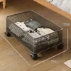 Caja de Almacenamiento Debajo de la Cama Hogar Plano Armario de Almacenamiento de Ropa Cajón Móvil para Juguetes Infantiles Organizador de Almacenamiento Tipo Cajón
