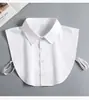 Gola Falsa plus size Feminina e Masculina Gola Falsa Algodão Puro Gola de Camisa Social Preto e Branco Gola Quadrada Combina com Tudo Casual Outono e Inverno Gola