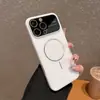 Adecuado para Funda de Teléfono iPhone 17 Pro Max, Modelo Nuevo con Ventana Grande, 16 Acabado Mate Similar a la Piel, 14 Sensación de Alta Gama, 15Pm Atracción Magnética