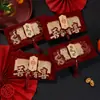 Bolsa de Regalo para Boda Roja de Alta Gama Flocada Creativa Bolsa Roja de Sobre con Devolución de Regalo Rojo de Mil Yuanes Venta al por Mayor