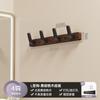 Gancho de Madera de Nogal de la Fábrica Original, Perchero de Pared sin Taladro para Entrada, Gancho de Pared para Ropa y Sombreros