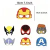 Decoração de Festa de Aniversário dos Vingadores Máscaras de Papel para Baile de Máscaras Foto DIY Máscaras para os Olhos Suprimentos para Fantasia