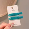 Pinzas para el pelo estrechas sin costuras de colores macarrón a la moda estilo coreano para peinado de maquillaje, pinzas para el pelo versátiles y elegantes