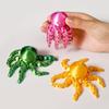 Impresión 3D Adornos Magnéticos Pulpo Pulpo Calamar Simulación Modelo Animal Articulaciones Móviles Hecho a Mano Juguetes para Niños