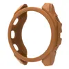 Adecuado para reloj Garmin Fenix 8 43/47/51, funda protectora semi-envolvente de TPU con textura de cuero