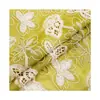 Listo para Envío Transfronterizo Organza Seda Arrugado Cordón Bordado Tela Vestido Bordado para Mujer Blusa Bata Tela Bordada