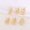 Accesorios para joyería de productos semiacabados al por mayor material metal incrustado circonita colgante de biberón collar pulsera pendientes colgante DIY