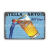 Artesanía metálica de Cerveza Carlsberg pintura decorativa vintage de hierro pintura decorativa nostálgica decoración de pared de bar personalizada