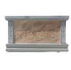 Pared Pantalla Escultura de Piedra Rojo Atardecer en Stock, Pared Pantalla con Relieve de Carácter de Fortuna para Patio, Pared de Entrada de Mármol, Enviado Directamente desde el Fabricante