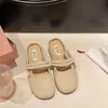 Sandálias Fechadas Estilo Coreano Estilo Fada para Mulheres, Sandálias Slip-On Versáteis, Novas Chinelos Versáteis Verão 2026