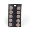 Pendientes de Acero de Titanio con Cielo Estrellado de 12 mm, En Stock Transfronterizo, 5 Pares por Tarjeta, Pendientes Redondos Estilo Ins