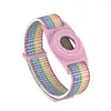 Adecuado para Correa de Reloj para Niños Apple Airtag, Correa de Muñeca de Bucle de Nylon con Velcro, Funda Protectora para Apple Airtag