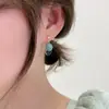 Pendientes Dulces Pequeños Frescos Color Caramelo Metal Gota Esmalte Redondos Diseño Nicho para Mujer Moda Combinable Pendientes de Dama
