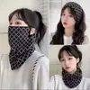 Nueva Máscara de Punto con Rejilla Variada para Colgar de las Orejas a Prueba de Viento Bufanda de Otoño e Invierno para Mujer Protección Cálida para el Cuello para Ciclismo al Aire Libre Manga para el Cuello