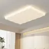 Lámparas Modernas Simples y Elegantes Estilo Crema LED Súper Brillantes Rectangulares Luz Principal de Pasillo Luz de Techo de Sala de Estar de Espectro Completo