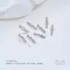 Estrela, lua, trevo de quatro folhas, peixinho, contas espaçadoras, pingente redondo com garra, banhado a ouro 14K em cobre, acessórios de joias DIY feitos à mão