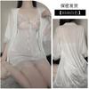Gato de Leche Codicioso Explosiones Ropa Interior Sexy Tallas Grandes para Mujer Perspectiva Tentación Sexy Encaje Pijamas Traje de Pijama Cabello