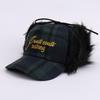 Gorra de pana con orejeras bordadas con letras, moda callejera, gorra de béisbol, otoño e invierno, protección para las orejas, cálida, gorra versátil