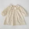 Ropa Infantil Coreana Vestidos para Niñas Estilo Primavera/Verano Floral Francés Manga Abullonada Vestido de Princesa Oferta Especial Estilo Bienestar