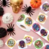 500 Pegatinas Calavera Halloween Pegatinas Graffiti 1 pulg Fiesta Festiva Sobre Tarjeta Suministros para Fiesta Decoraciones DIY