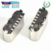 Base SMT vertical de 6 pines TIPO-C placa de tres pines 8.8-9.3-10.0-10.5MM enchufe vertical