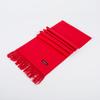 Bufanda roja multicolor tipo cachemir para reuniones anuales, con estampado de logotipo personalizado, bordada, cálida bufanda de fiesta, bufanda roja china